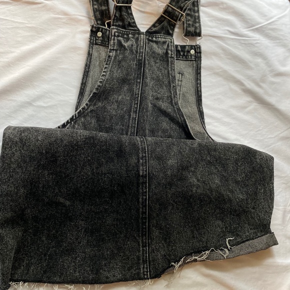 Cute Black Denim Overall Dress - Picture 4 of 4